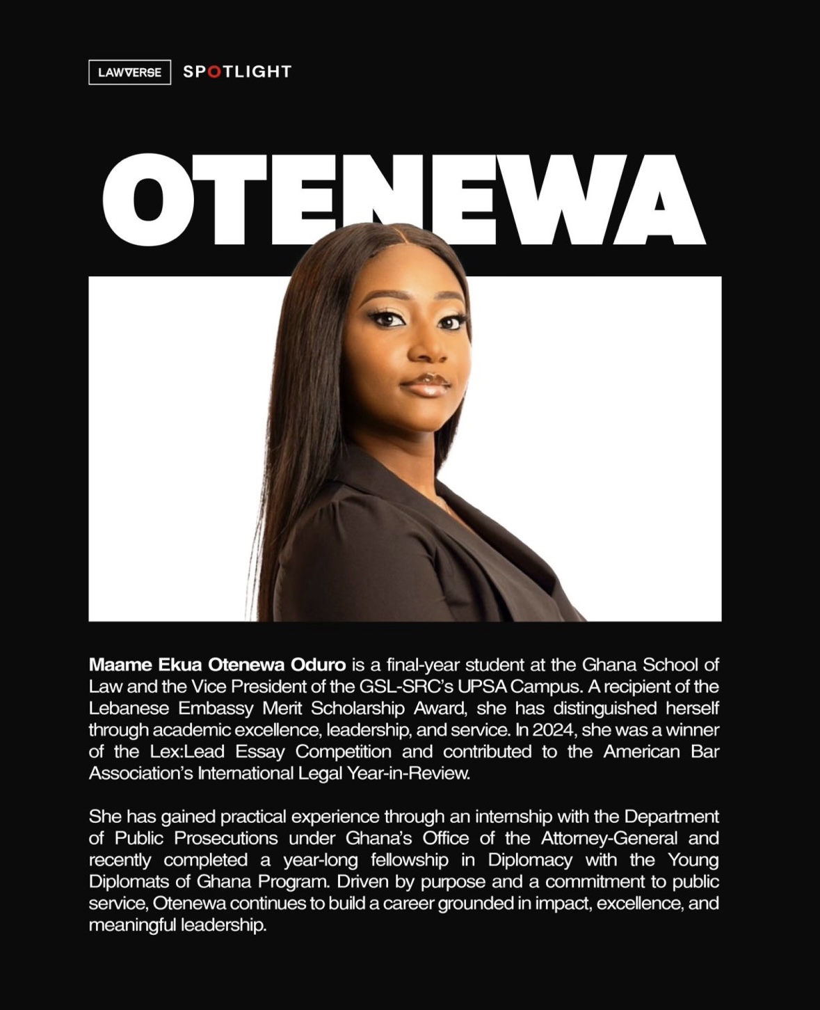 Maame Ekua Otenewa Oduro Spotlight Feature